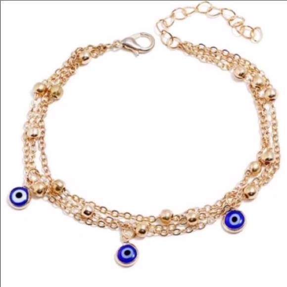 Evil Eye Anklet - Picture 2 of 3